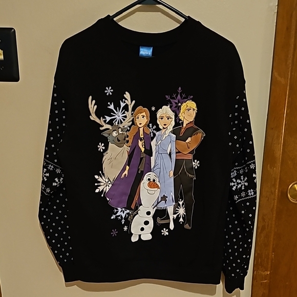 **Clearance** Frozen II Black Sweatshirt - Picture 1 of 7